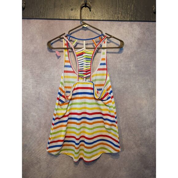 Almost Famous colorful braided back tank top large - Picture 2 of 5